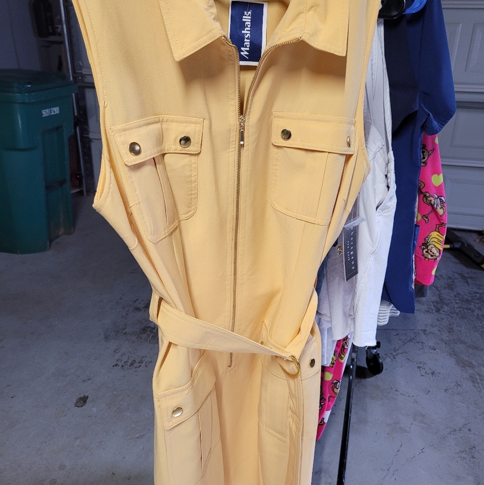 Gold dress - size 16 - sharagano